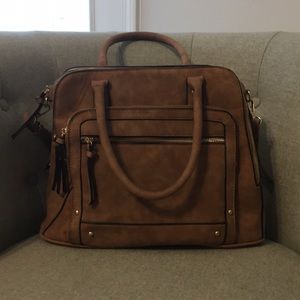 Target suede like bag